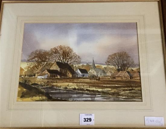 Landscape watercolour by Isabel Castle
